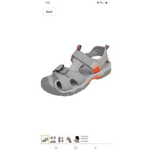 New Men's 9 Dream Pairs Grey Sport Outdoor Hiking Athletic Fishing Water Shoes